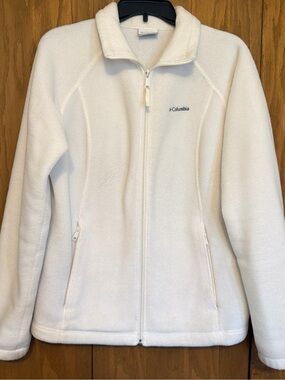 Columbia Women's Cream Full-Zip Fleece Jacket